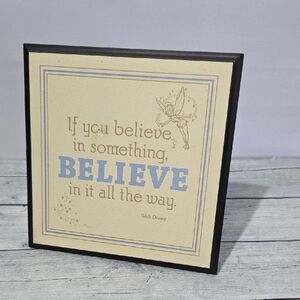Disney Hallmark Tinkerbell Quote Sign